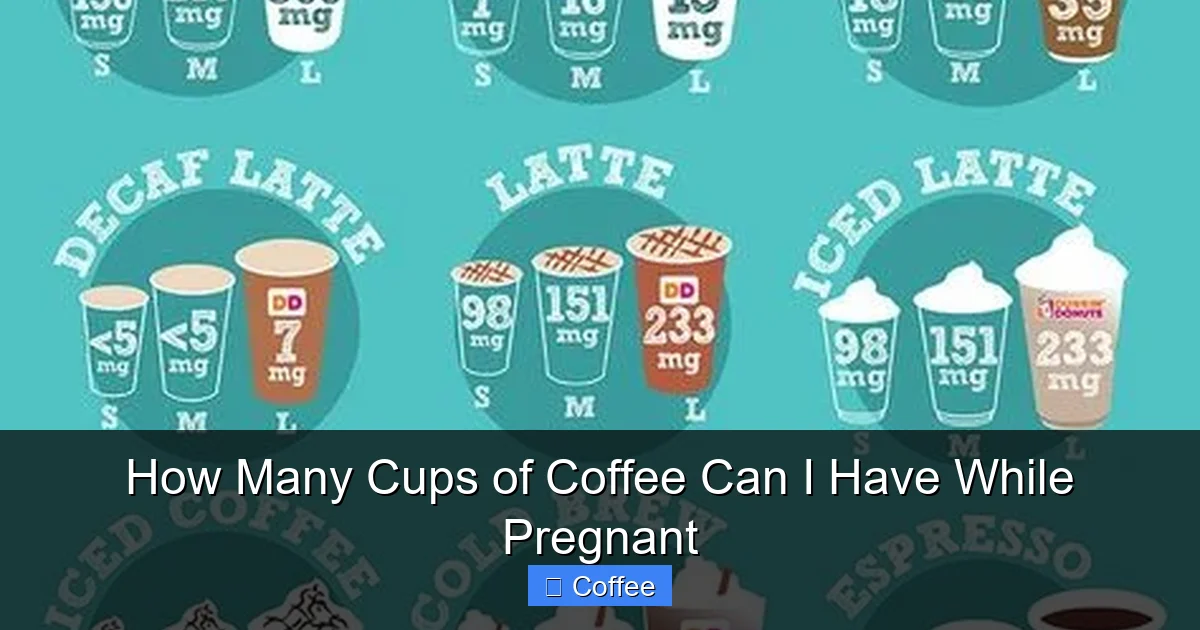 How Many Cups of Coffee Can I Have While Pregnant