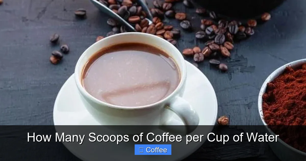 How Many Scoops of Coffee per Cup of Water