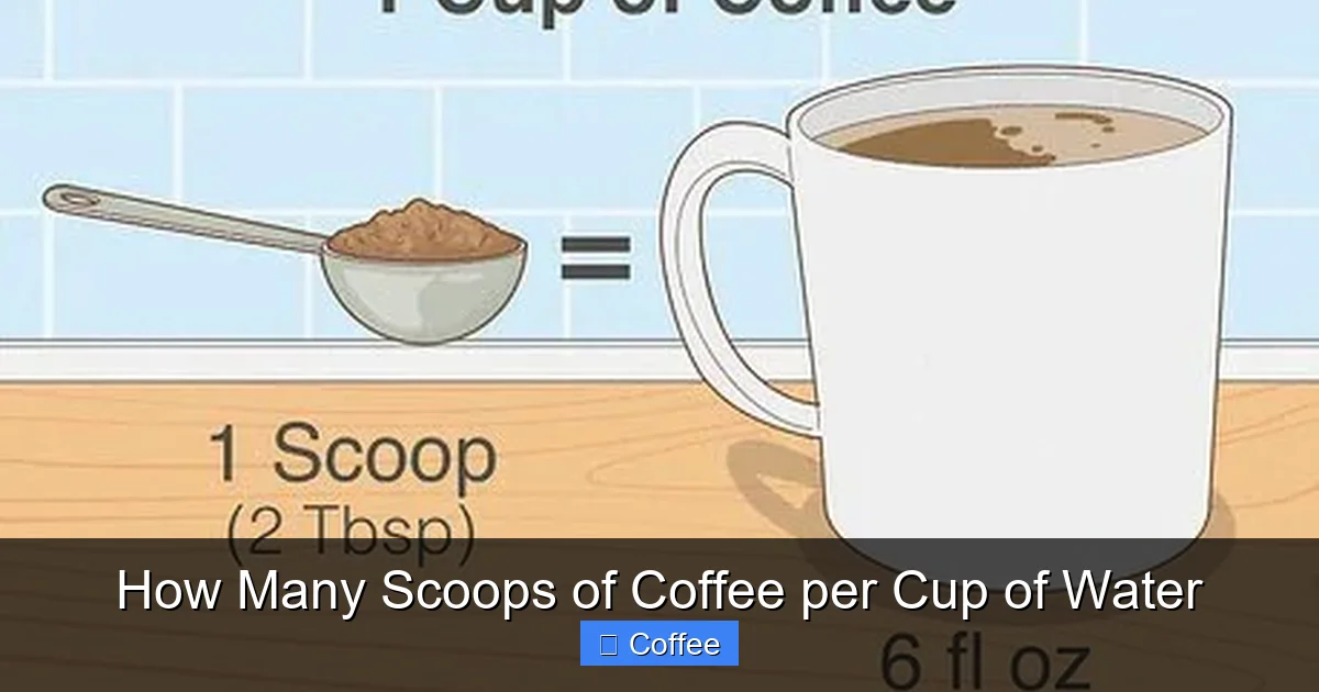 How Many Scoops of Coffee per Cup of Water