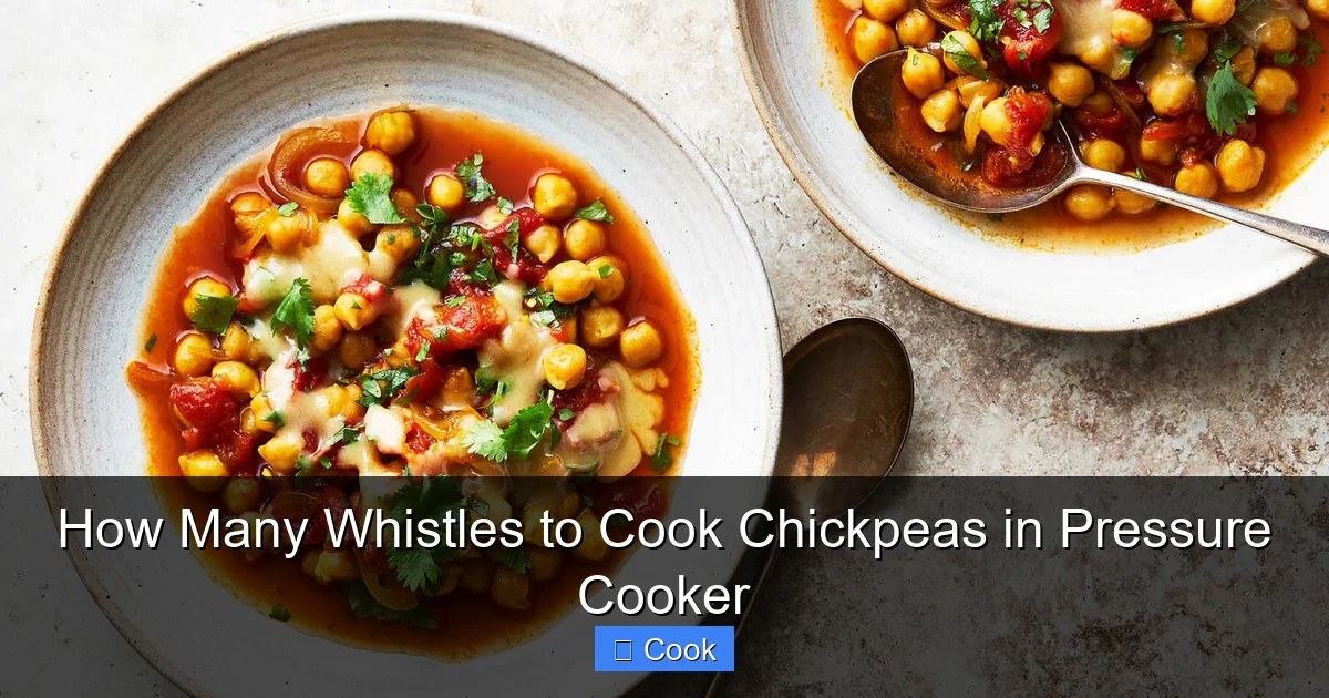 How Many Whistles to Cook Chickpeas in Pressure Cooker
