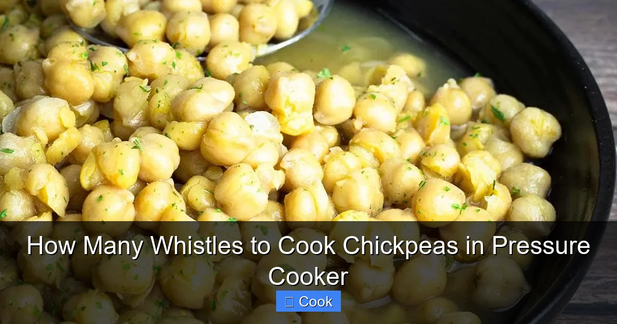 How Many Whistles to Cook Chickpeas in Pressure Cooker