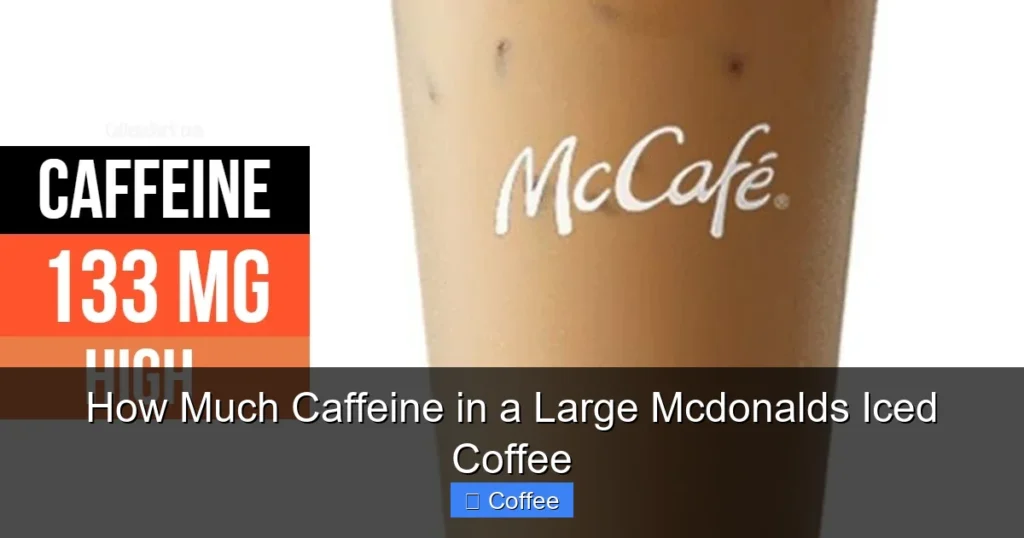 How Much Caffeine in a Large Mcdonalds Iced Coffee