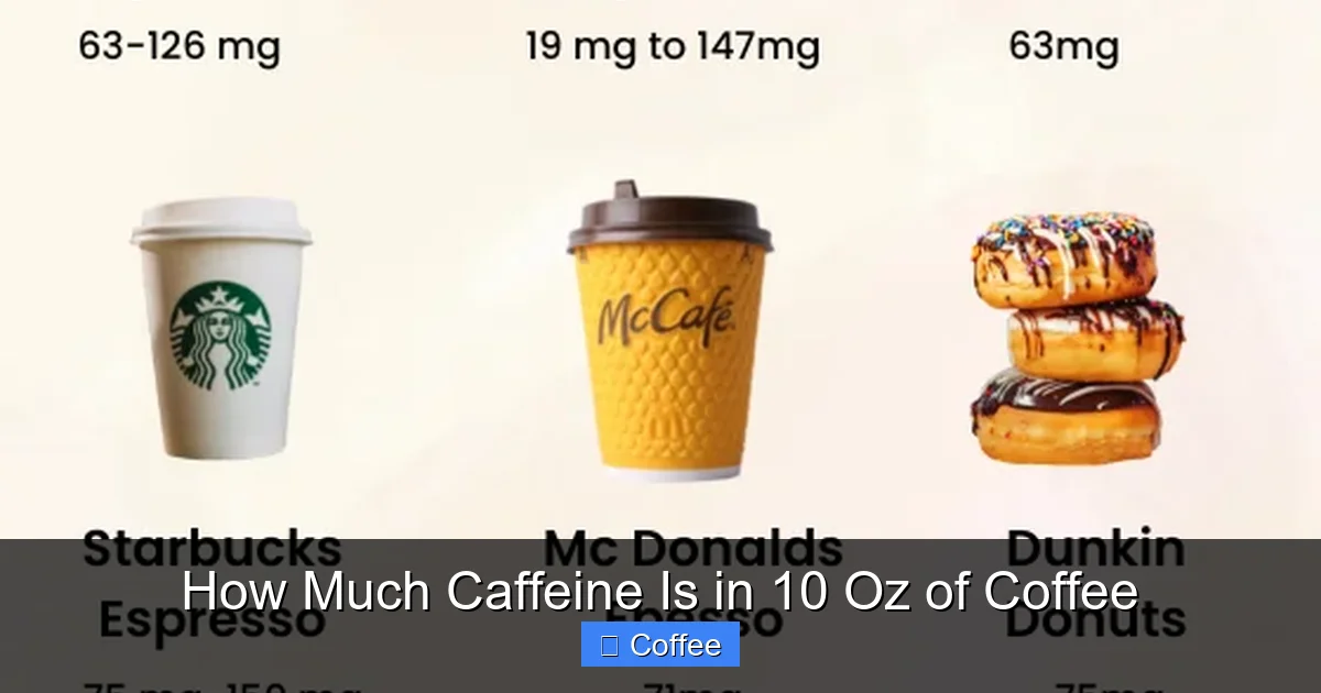 How Much Caffeine Is in 10 Oz of Coffee