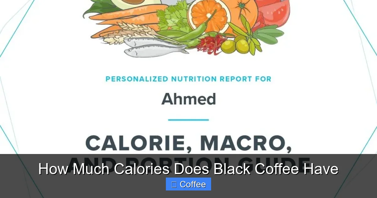 How Much Calories Does Black Coffee Have