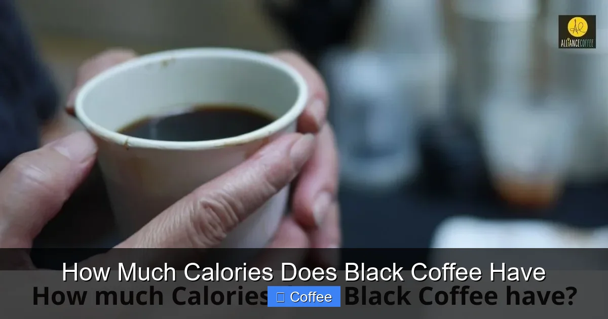 How Much Calories Does Black Coffee Have