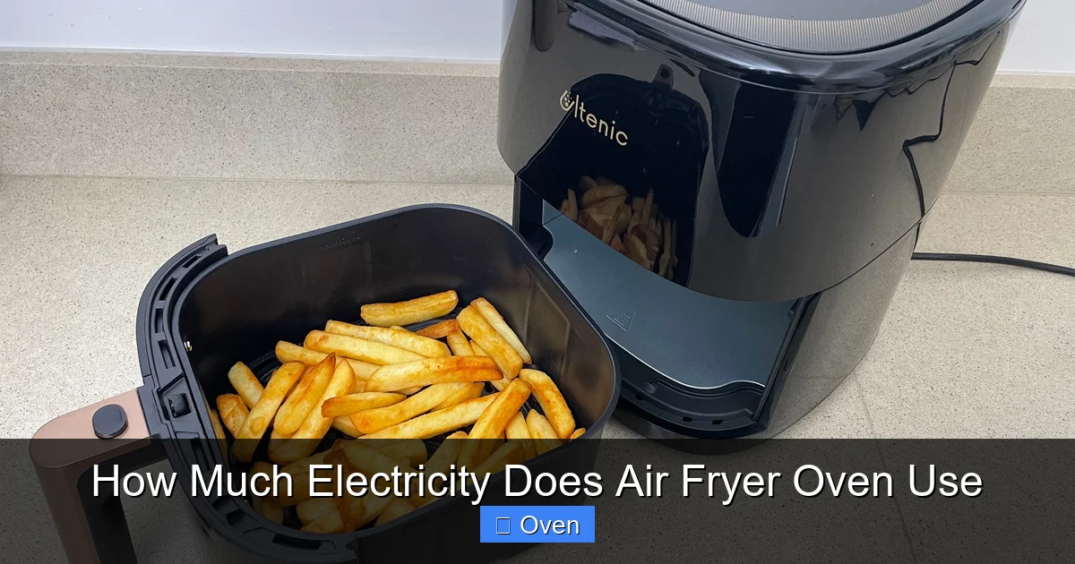 How Much Electricity Does Air Fryer Oven Use