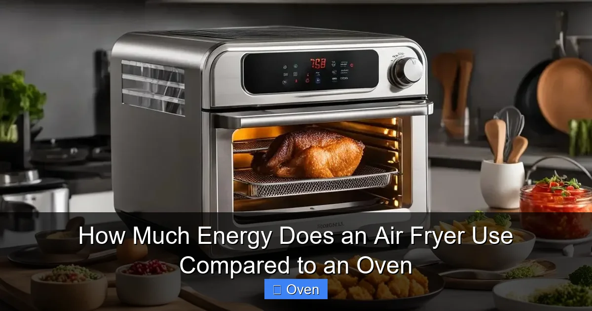 How Much Energy Does an Air Fryer Use Compared to an Oven