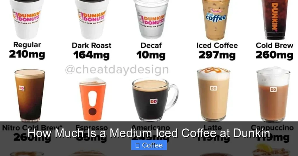 How Much Is a Medium Iced Coffee at Dunkin