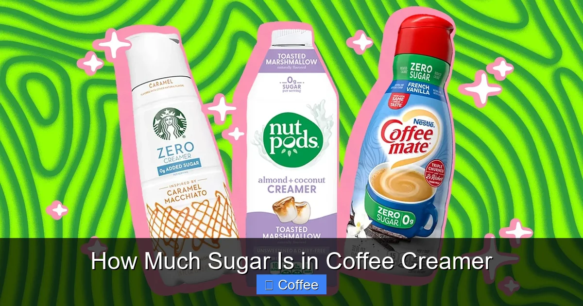 How Much Sugar Is in Coffee Creamer