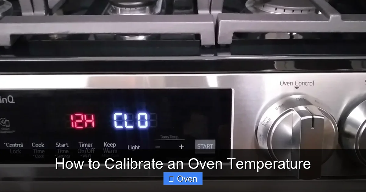 How to Calibrate an Oven Temperature
