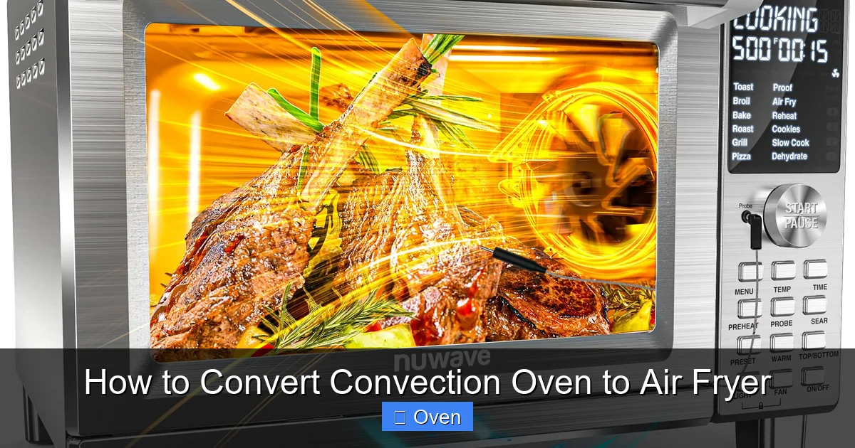 How to Convert Convection Oven to Air Fryer
