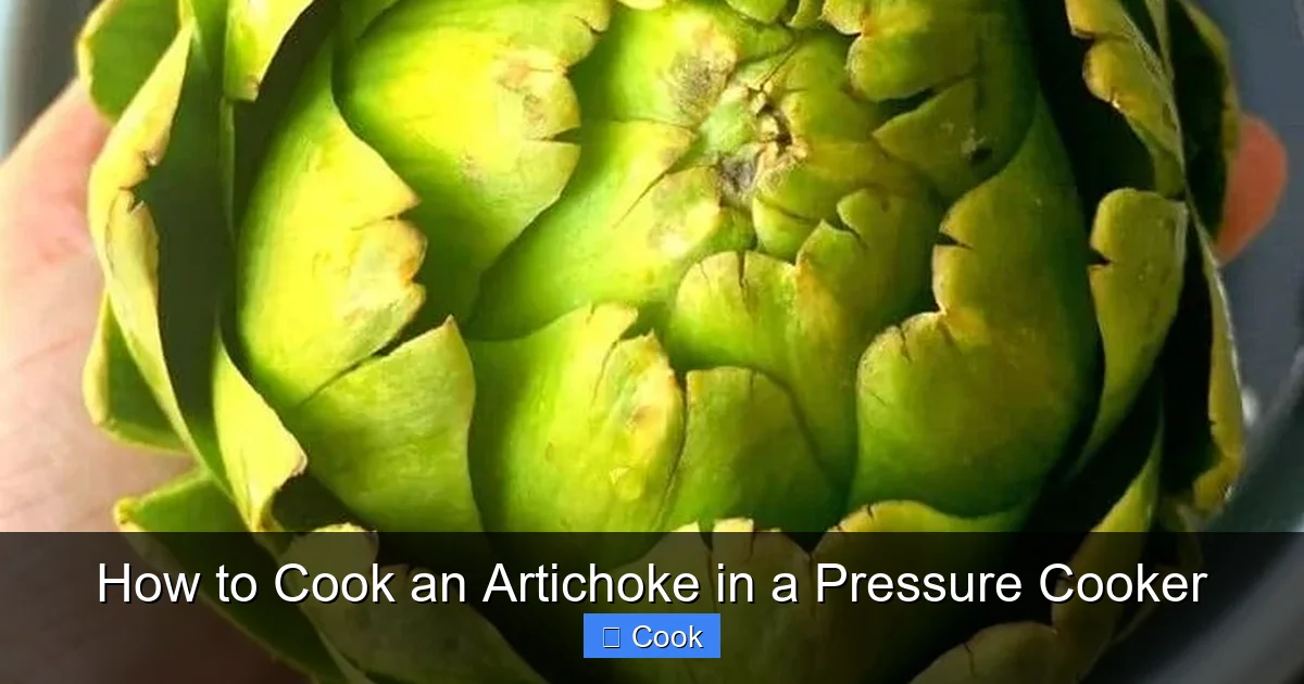 How to Cook an Artichoke in a Pressure Cooker