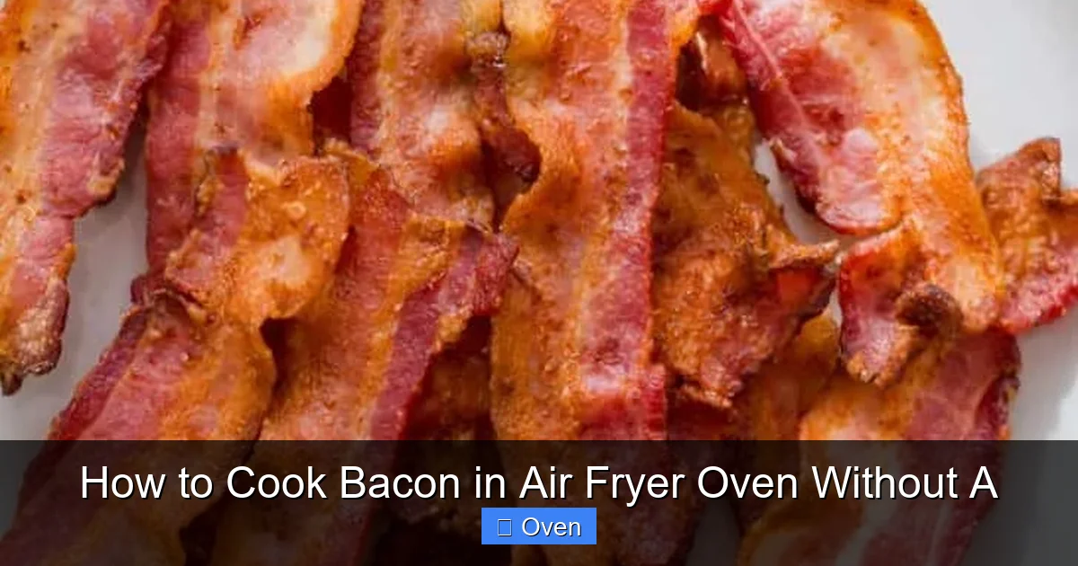 How to Cook Bacon in Air Fryer Oven Without A