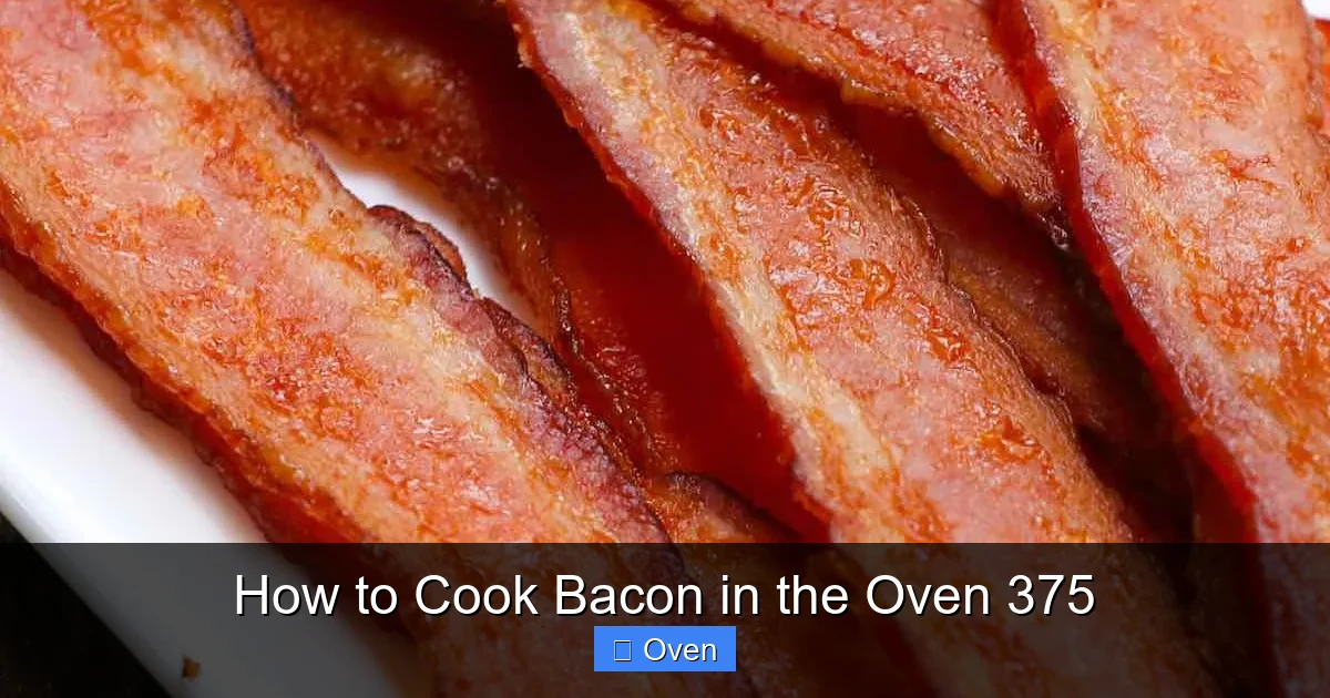 How to Cook Bacon in the Oven 375