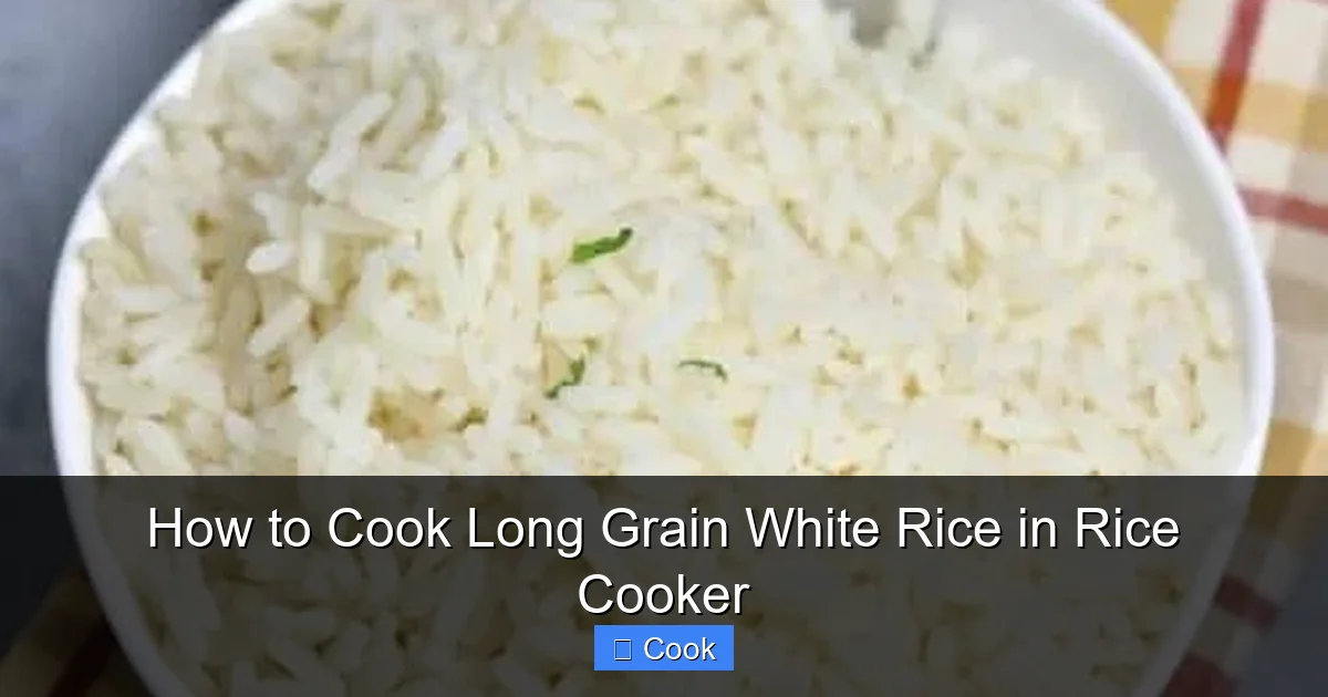 How to Cook Long Grain White Rice in Rice Cooker