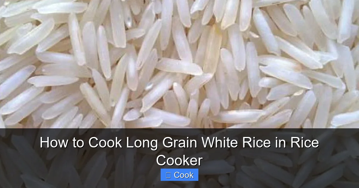 How to Cook Long Grain White Rice in Rice Cooker