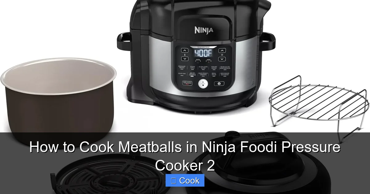 How to Cook Meatballs in Ninja Foodi Pressure Cooker 2