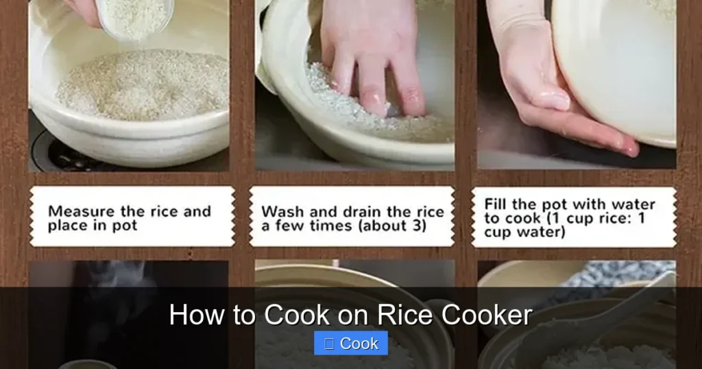 How to Cook on Rice Cooker