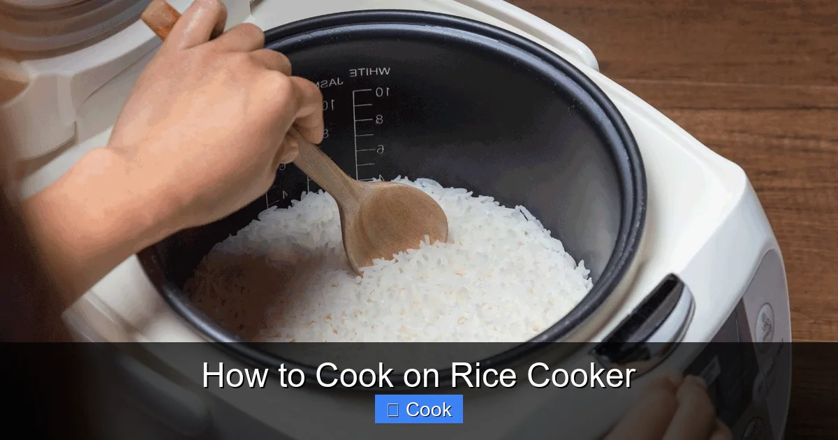How to Cook on Rice Cooker
