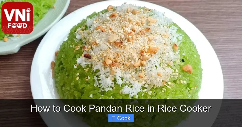 How to Cook Pandan Rice in Rice Cooker
