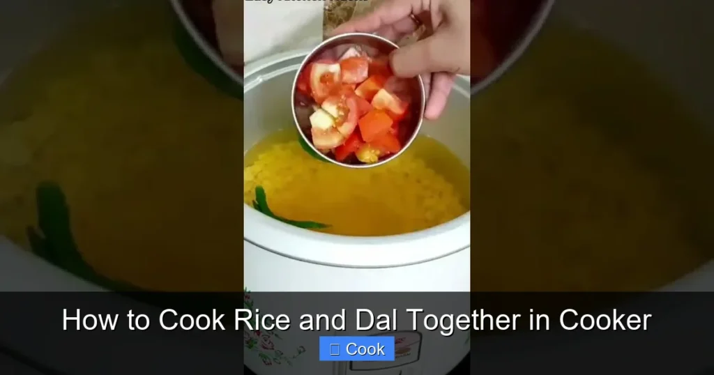 How to Cook Rice and Dal Together in Cooker