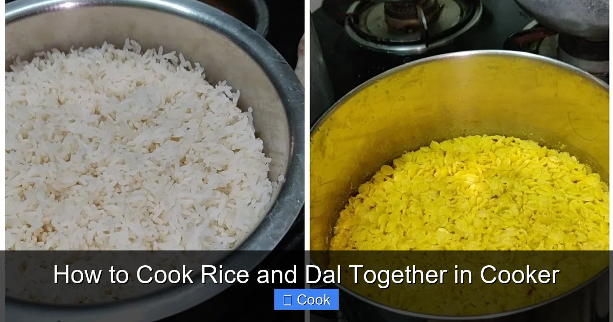 How to Cook Rice and Dal Together in Cooker