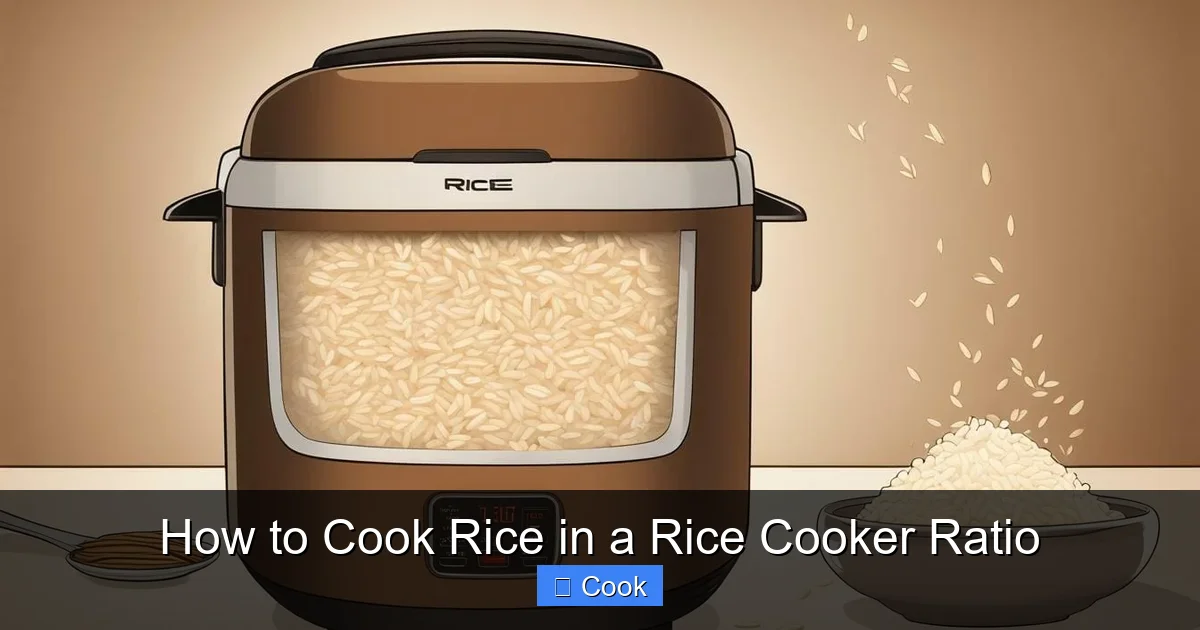How to Cook Rice in a Rice Cooker Ratio