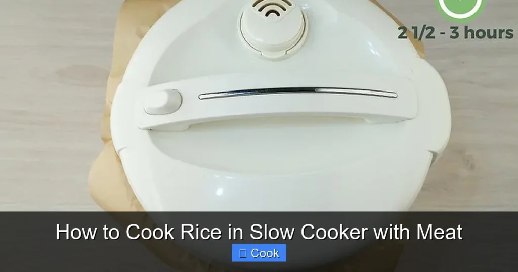 How to Cook Rice in Slow Cooker with Meat