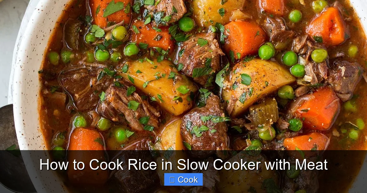 How to Cook Rice in Slow Cooker with Meat