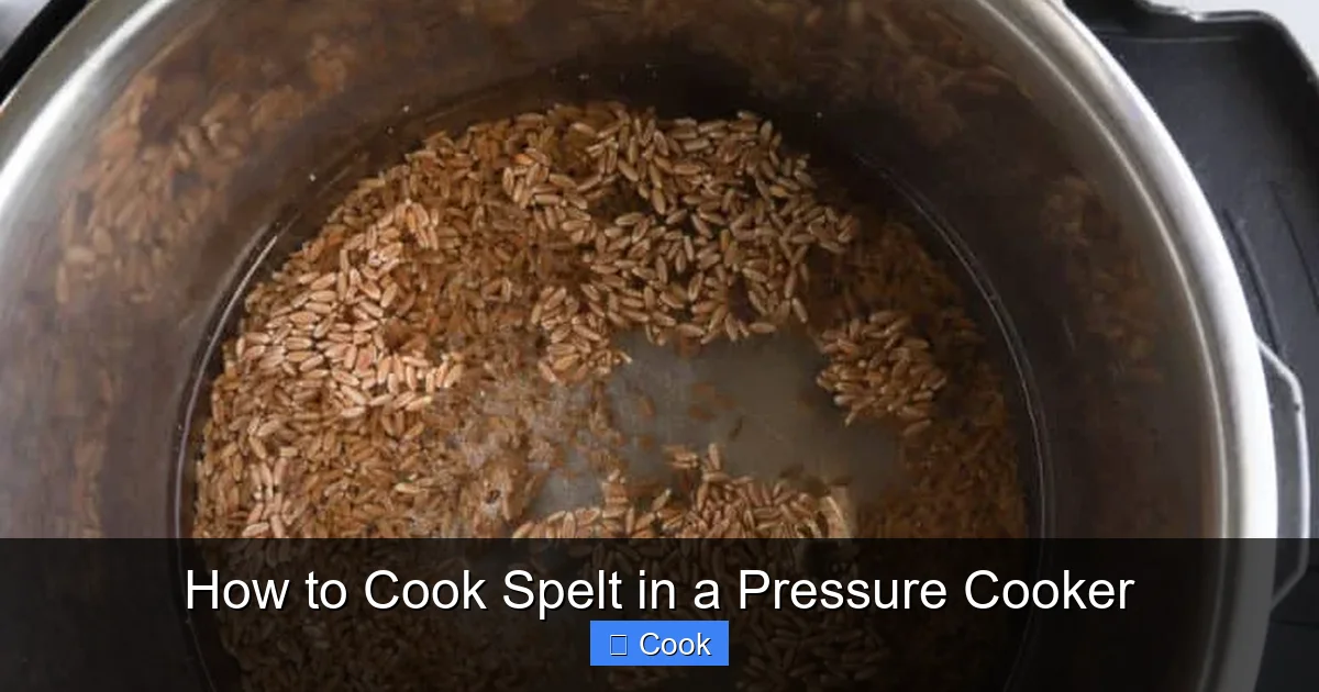 How to Cook Spelt in a Pressure Cooker
