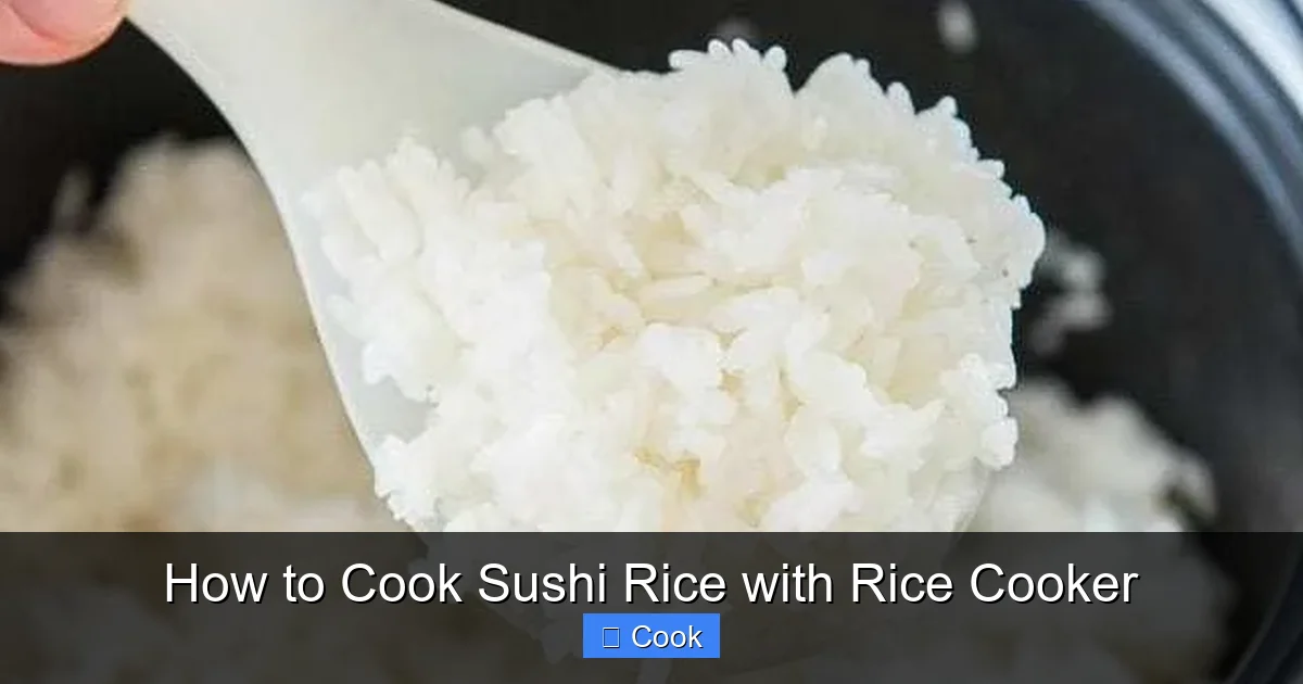 How to Cook Sushi Rice with Rice Cooker