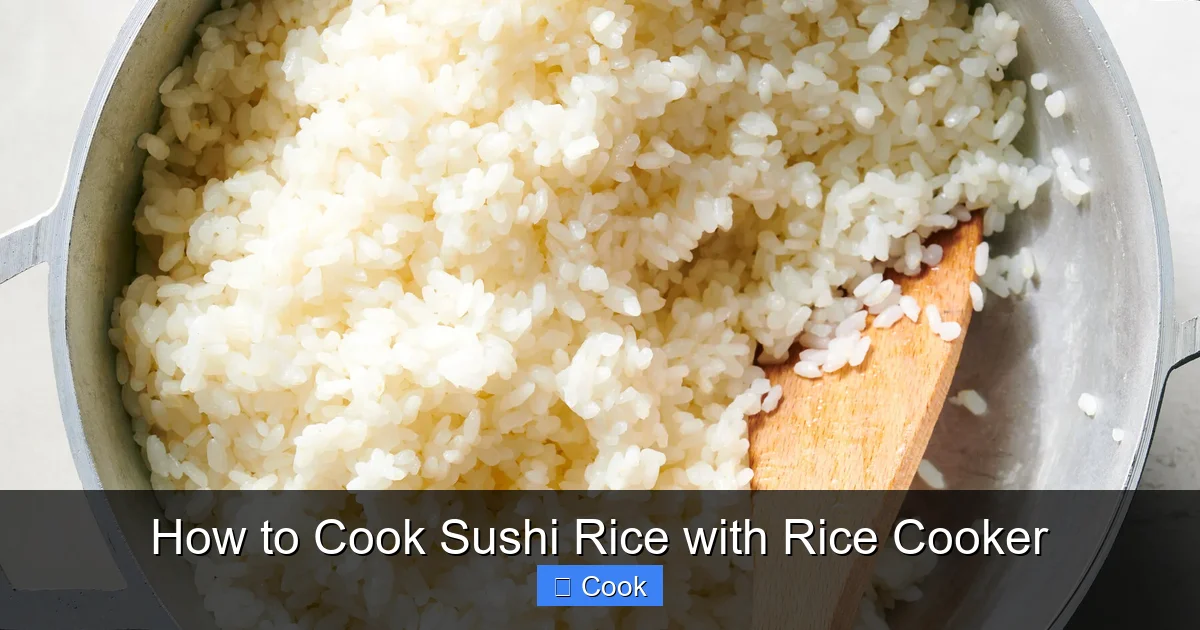 How to Cook Sushi Rice with Rice Cooker