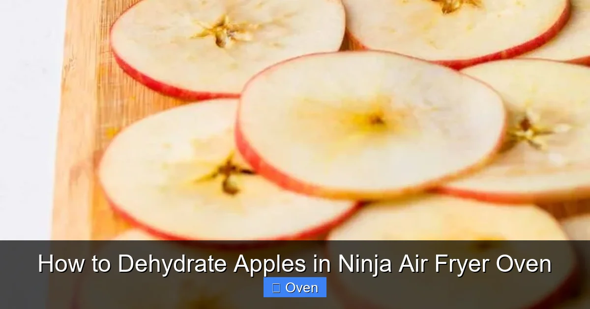 How to Dehydrate Apples in Ninja Air Fryer Oven