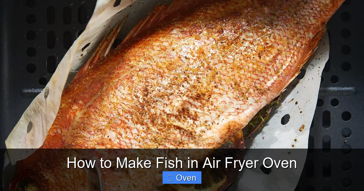 How to Make Fish in Air Fryer Oven