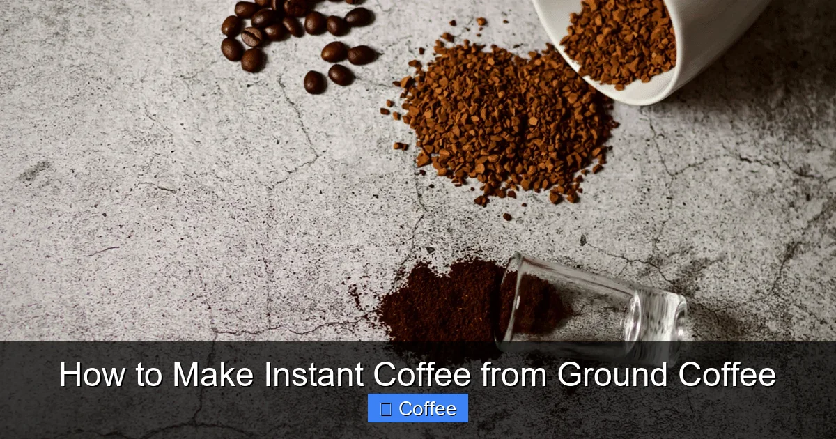 How to Make Instant Coffee from Ground Coffee