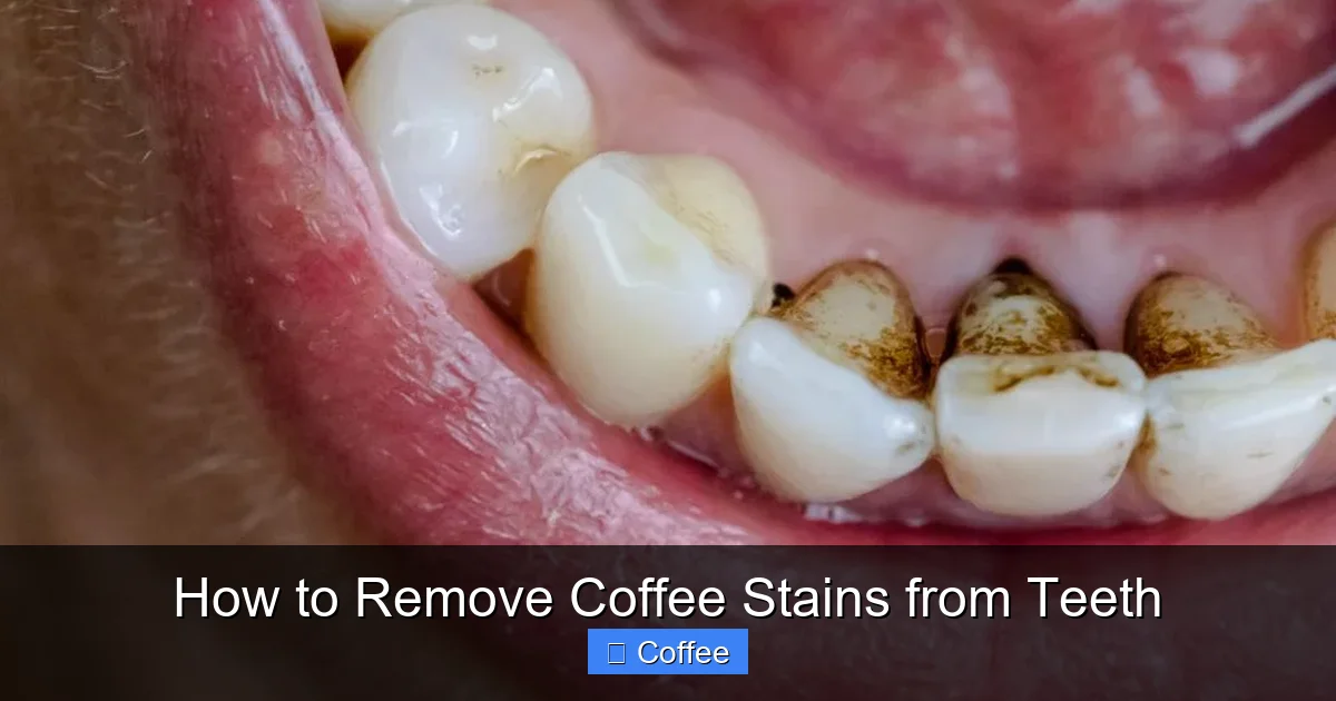 How to Remove Coffee Stains from Teeth