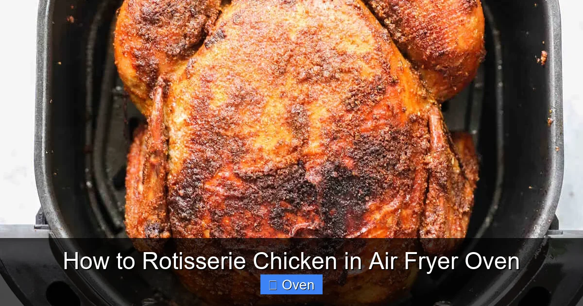 How to Rotisserie Chicken in Air Fryer Oven