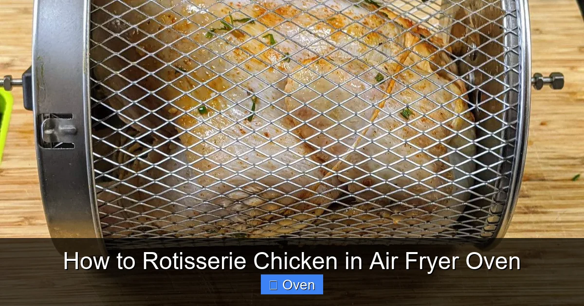 How to Rotisserie Chicken in Air Fryer Oven