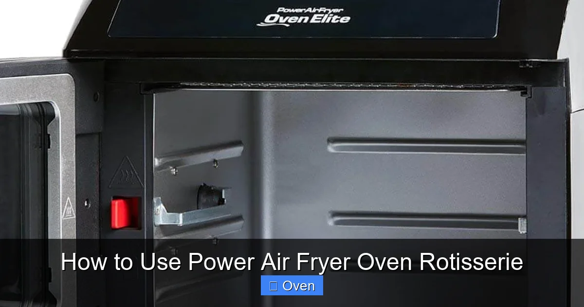 How to Use Power Air Fryer Oven Rotisserie
