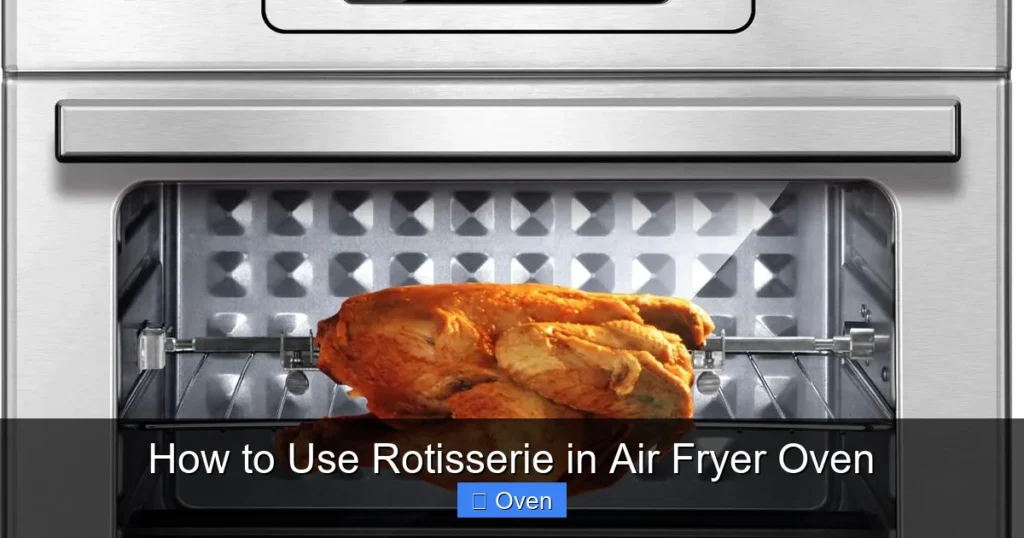 How to Use Rotisserie in Air Fryer Oven
