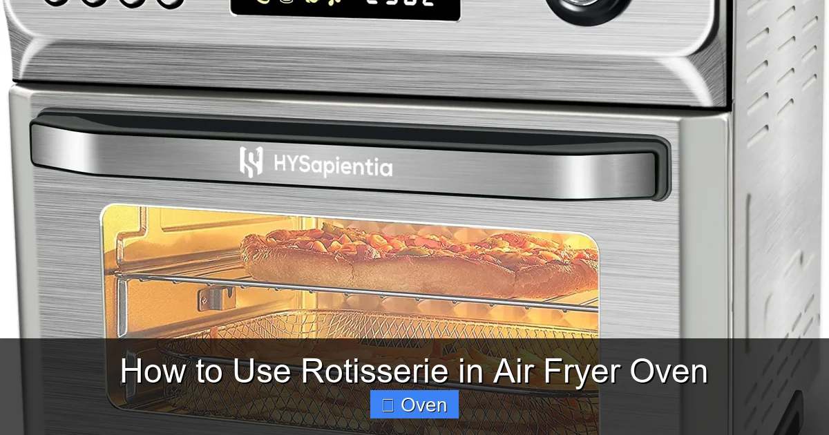 How to Use Rotisserie in Air Fryer Oven