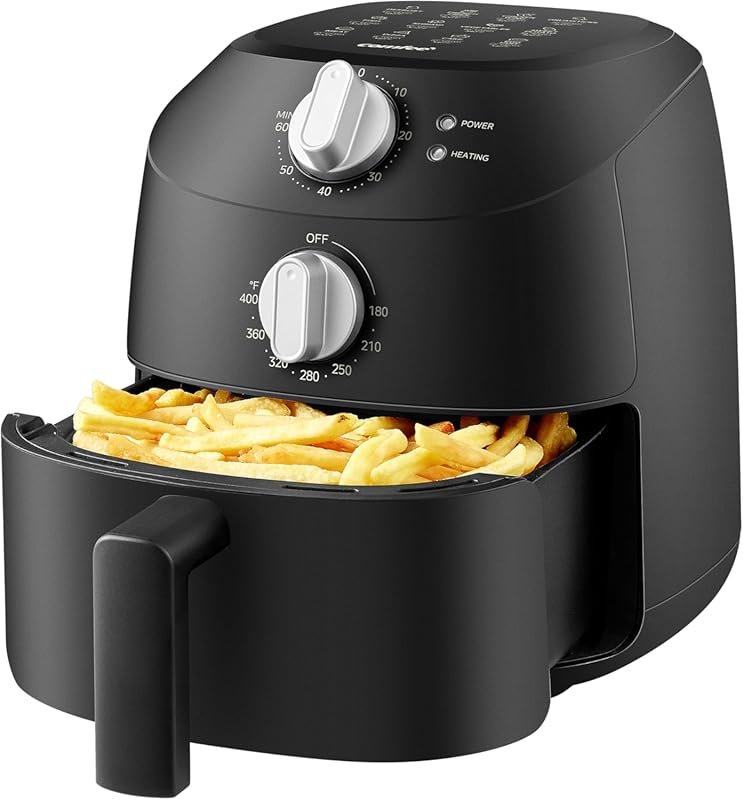 COMFEE 2.1-Quart Compact Air Fryer with 12 Presets and Adjustable Temp