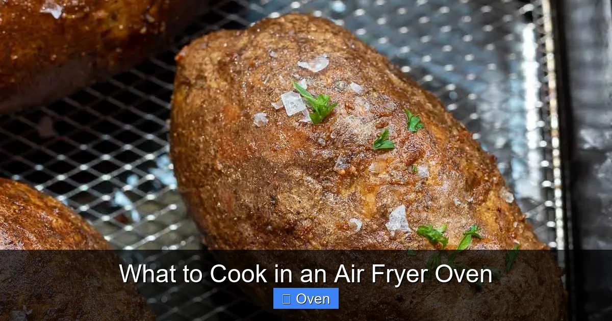 What to Cook in an Air Fryer Oven